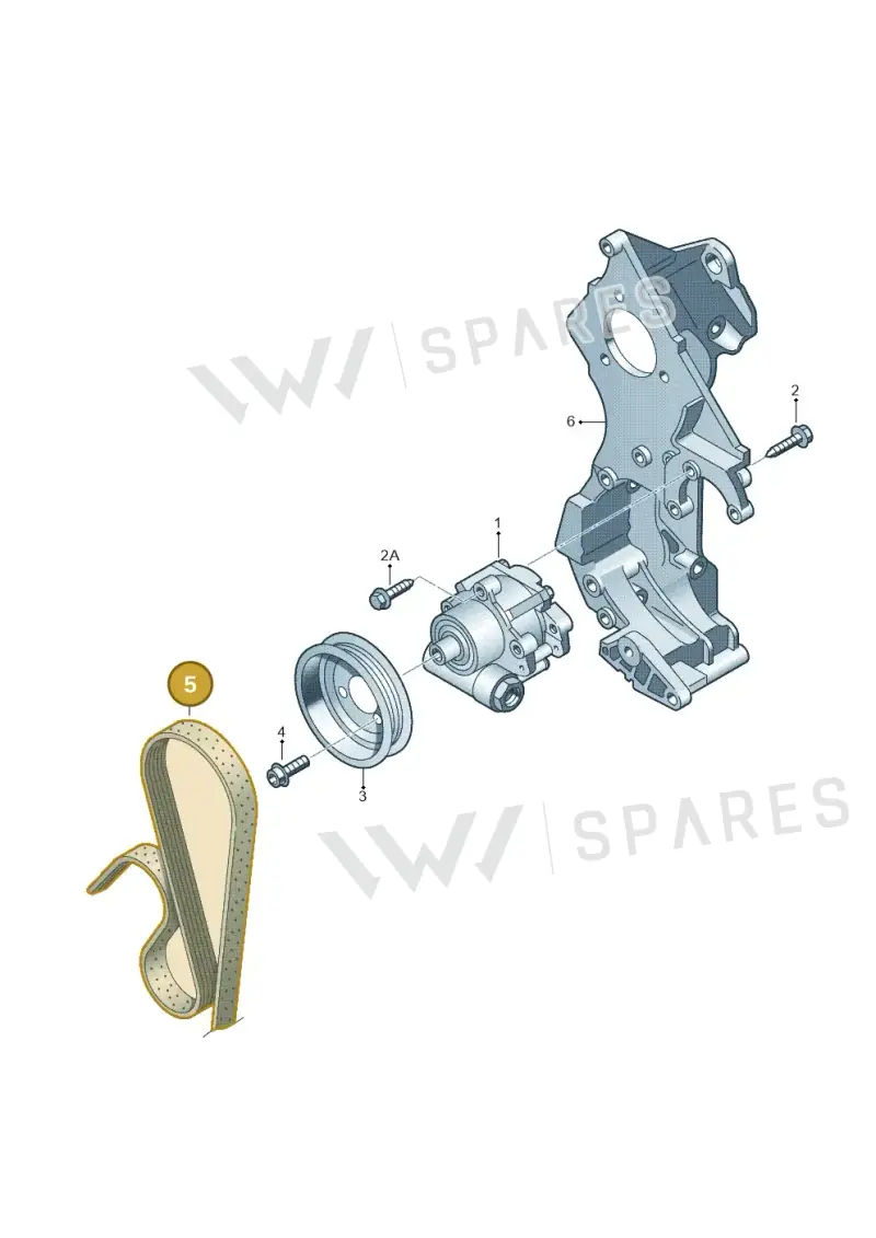 06A260849B — Volkswagen Jetta/Wagon (2002-2006) diagram 194145200, position 5