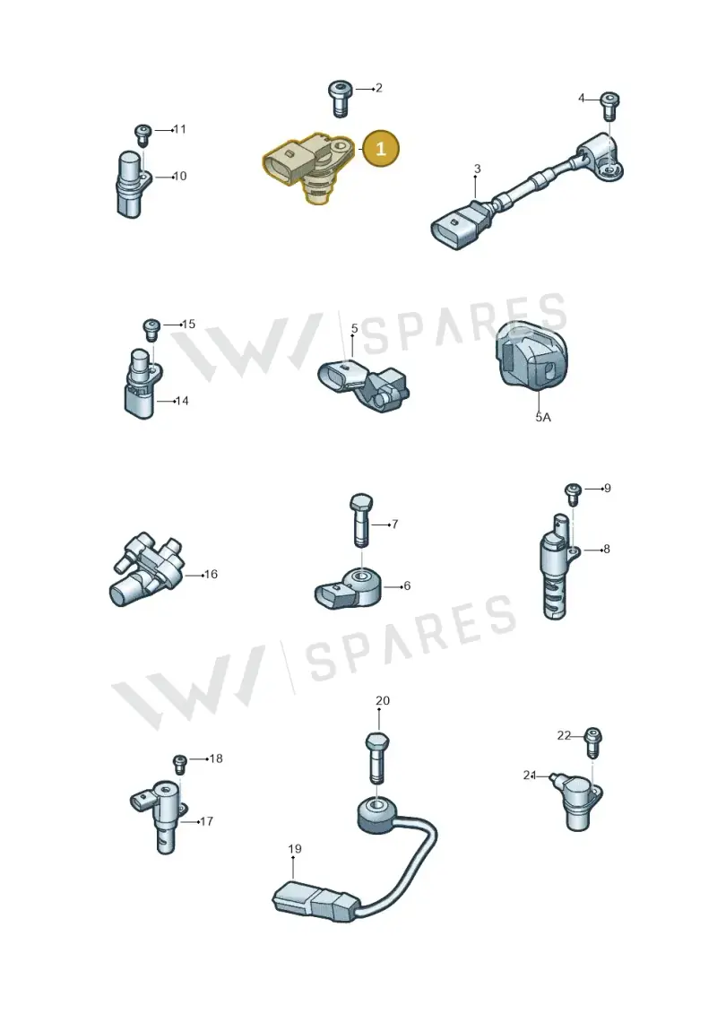 06A905161B — Volkswagen Jetta (2014-2017) diagram 789906030, position 1