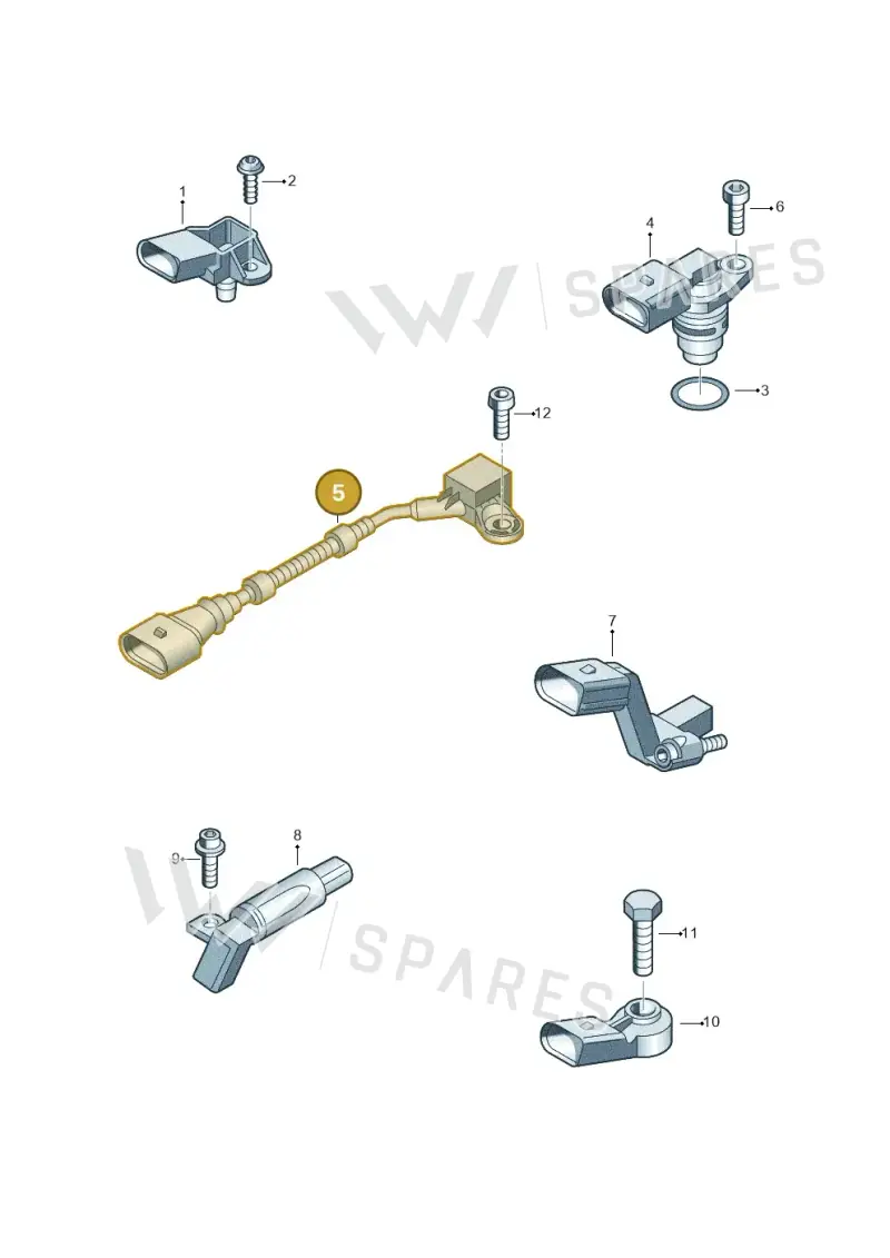 06A905377C — Volkswagen Transp. caravelle (2011-2015) diagram 672906000, position 5