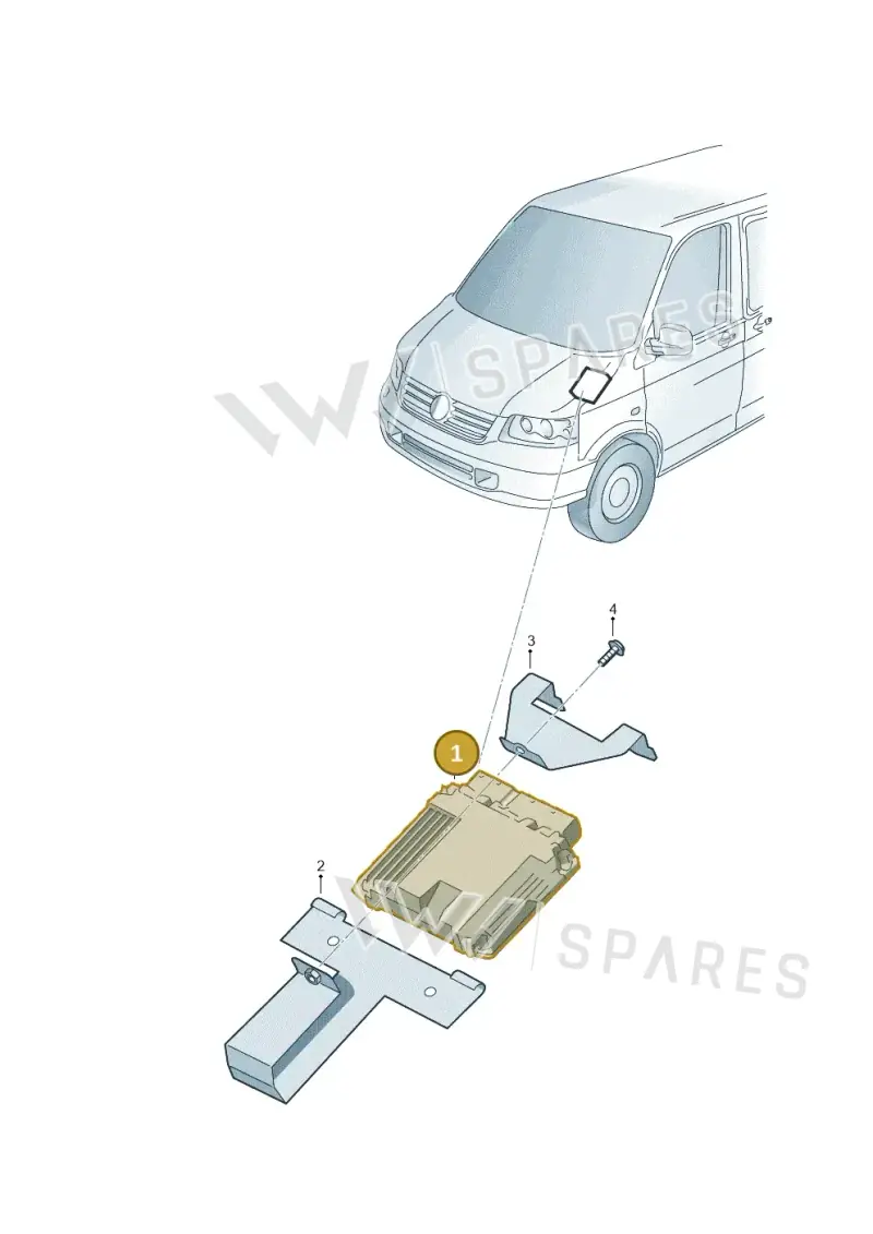 06A906012AC — Volkswagen Transp. caravelle (2011-2015) diagram 732906200, position 1