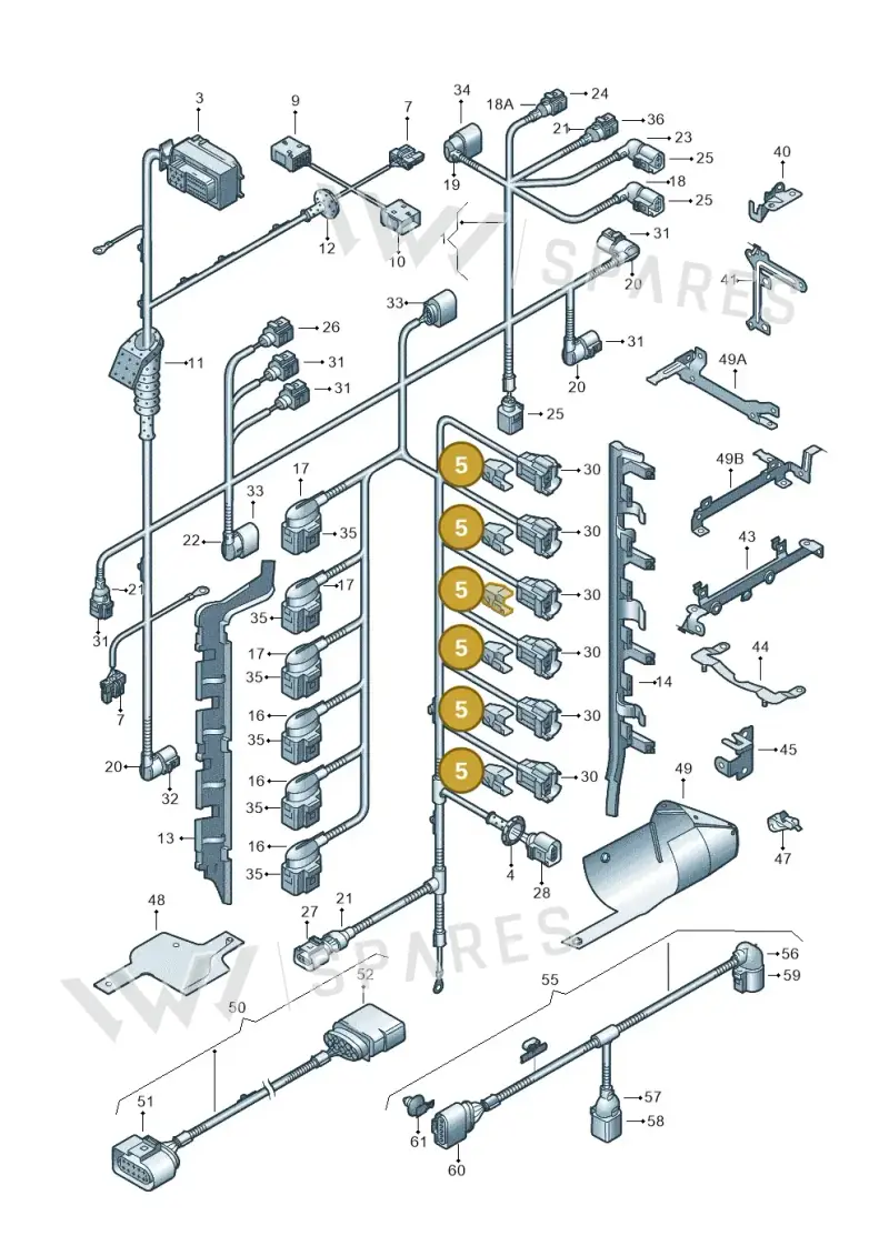06A906732 — Volkswagen Touareg                08> (2007-) diagram 274971060, position 5