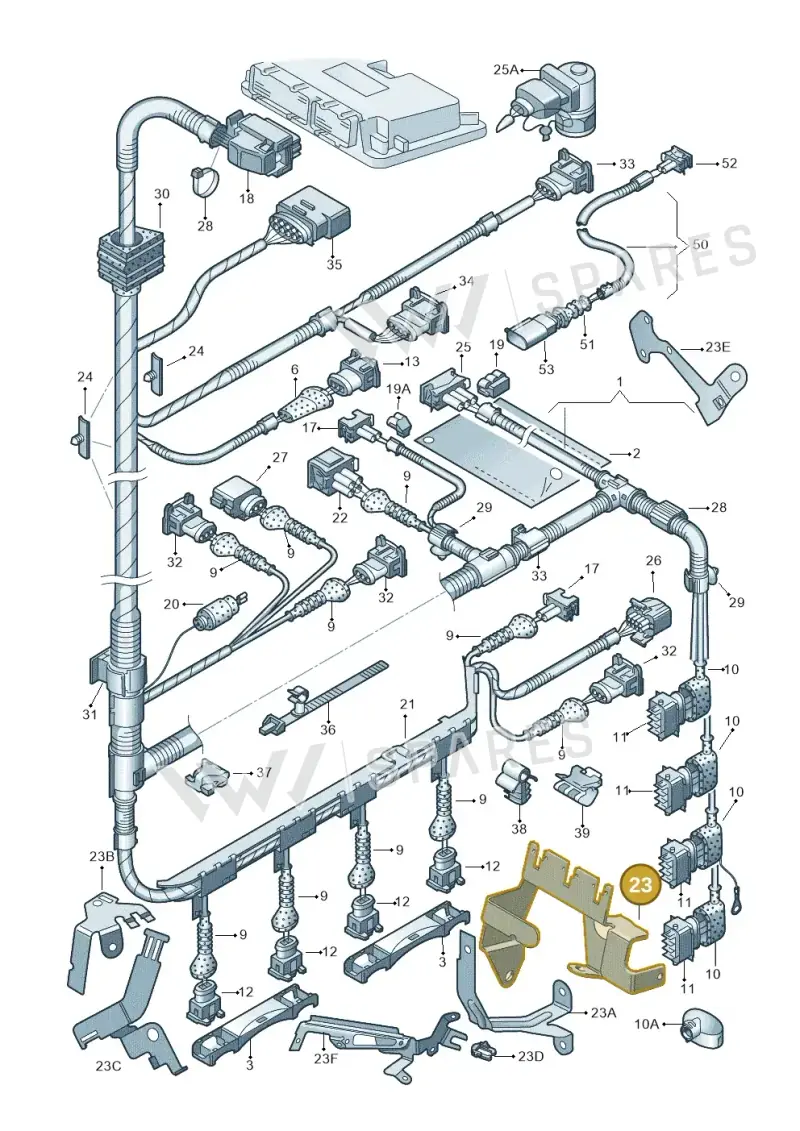 06A971502AD — Volkswagen New Beetle             06> (2005-) diagram 203971100, position 23
