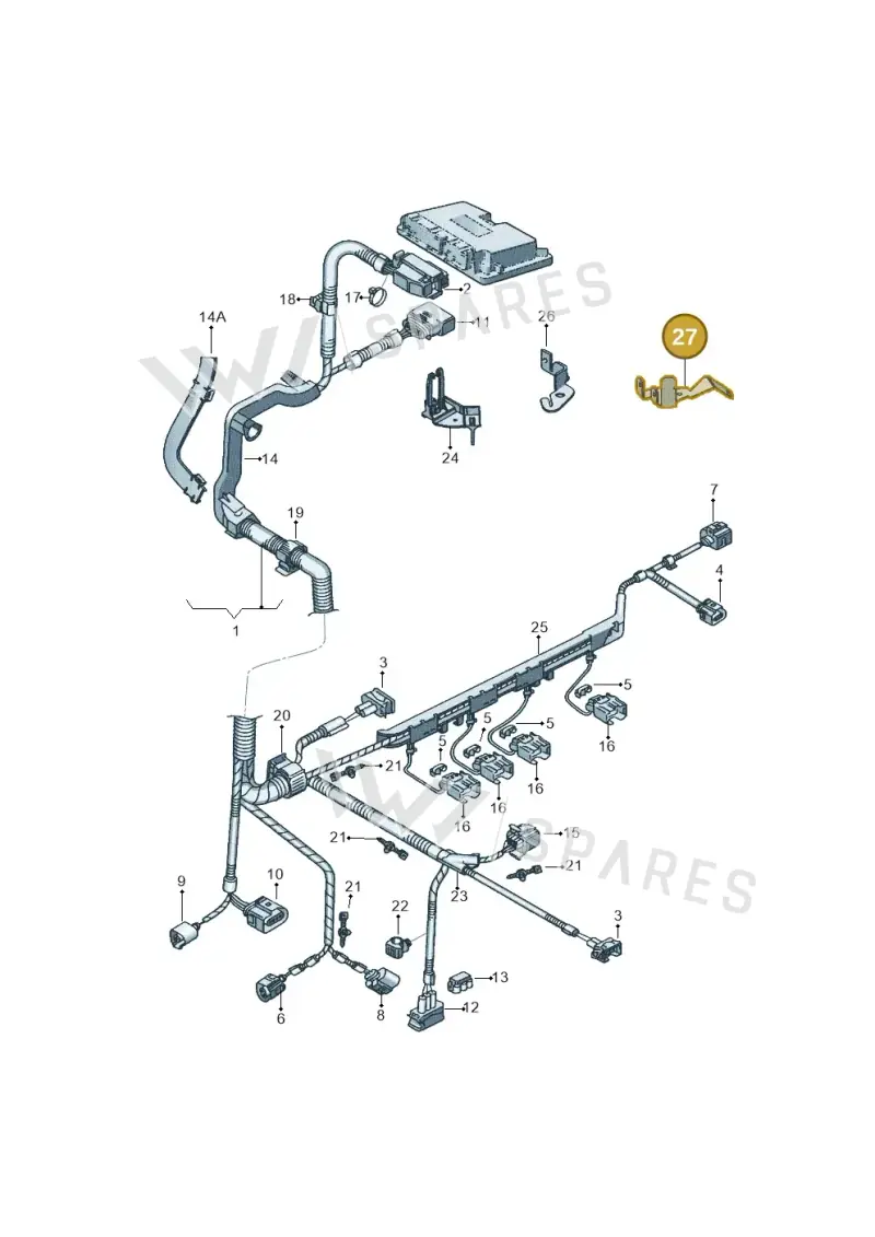 06A971804G — SEAT Ibiza (2012-) diagram 345971160, position 27