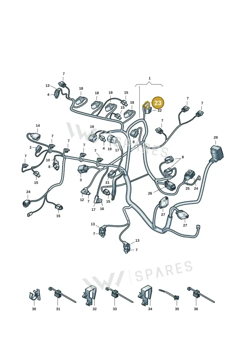 06A971921C — Volkswagen Multivan (2021-) diagram 5h0971012, position 23