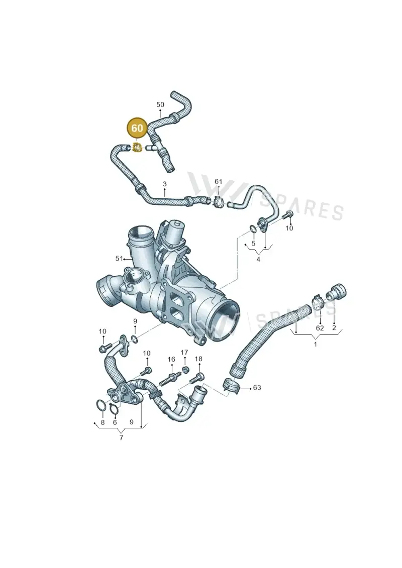06B145917A — Volkswagen Beetle (2016-2019) diagram 786121260, position 60