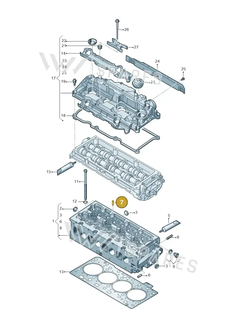 06D103251 — Volkswagen Passat estate (2023-) diagram 793103066, position 7