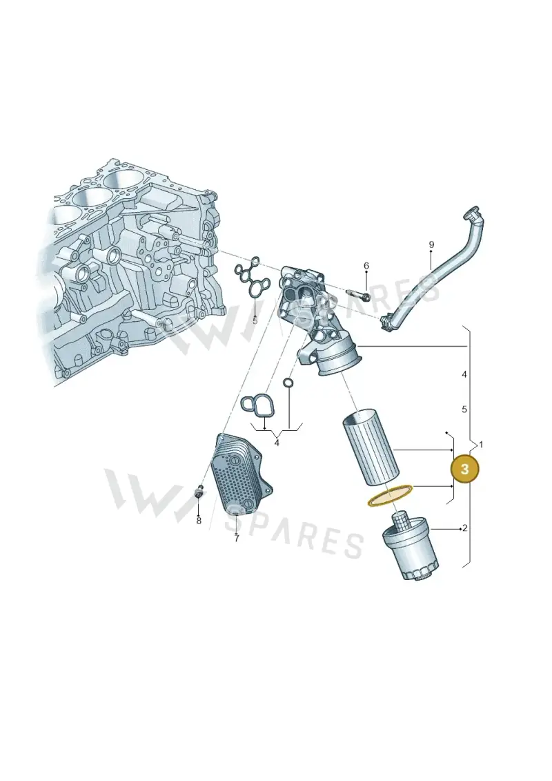 06D115562 — Volkswagen Beetle (2016-2019) diagram 692115310, position 3