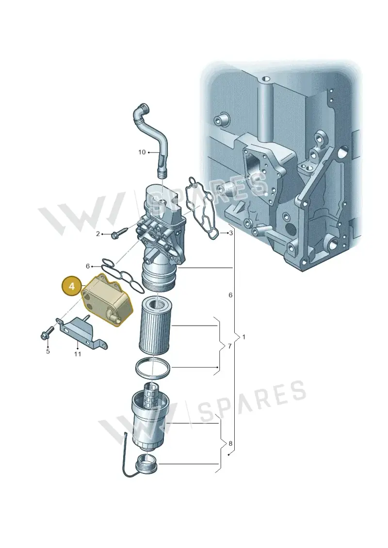 06D117021C — Volkswagen Scirocco 2.0 (2014-2017) diagram 420115600, position 4