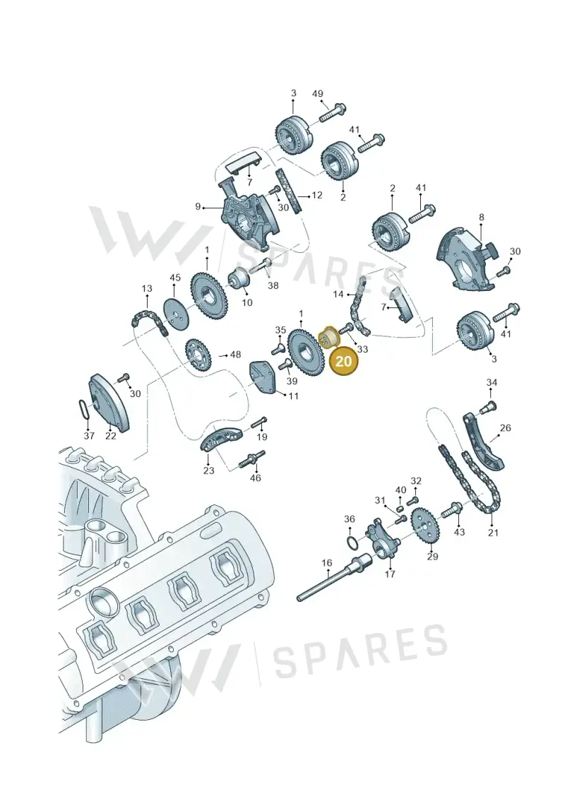 06E109289 — Volkswagen Phideon (2016-2023) diagram 771109300, position 20