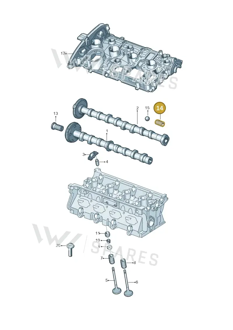 06E109357C — Volkswagen Passat estate (2023-) diagram 849109090, position 14