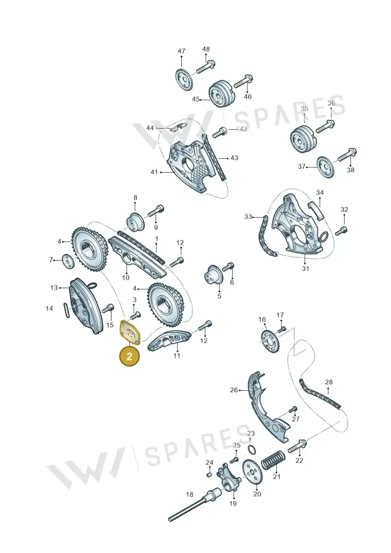 06E109493 — Volkswagen Touareg BlueMotion (2014-2018) diagram 693109550, position 2
