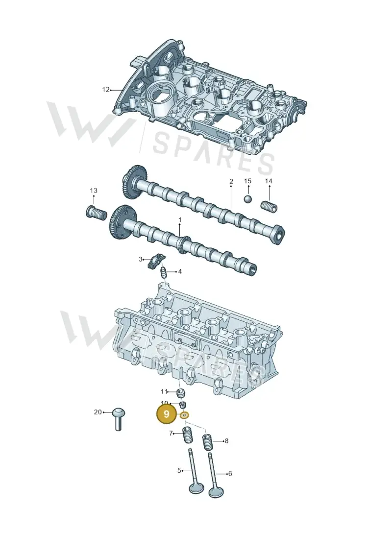 06E109641A — Volkswagen Passat estate (2023-) diagram 849109090, position 9