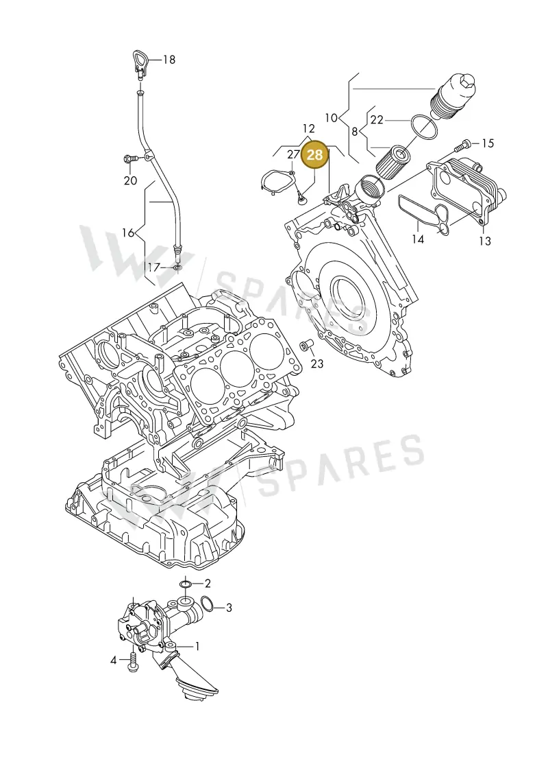 06E115475 — Volkswagen Phideon (2016-2023) diagram 191115200, position 28