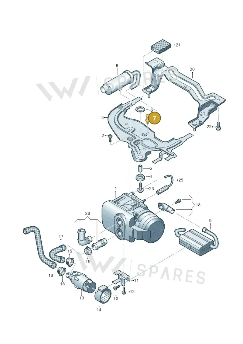 06E133742A — Volkswagen Single-cab transp. (2019-2024) diagram 861819700, position 7