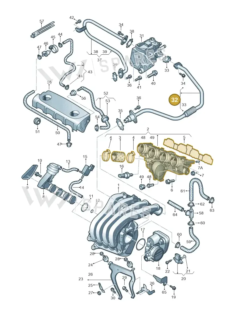 06F131521M — Volkswagen Passat estate (2008-2011) diagram 420133300, position 32