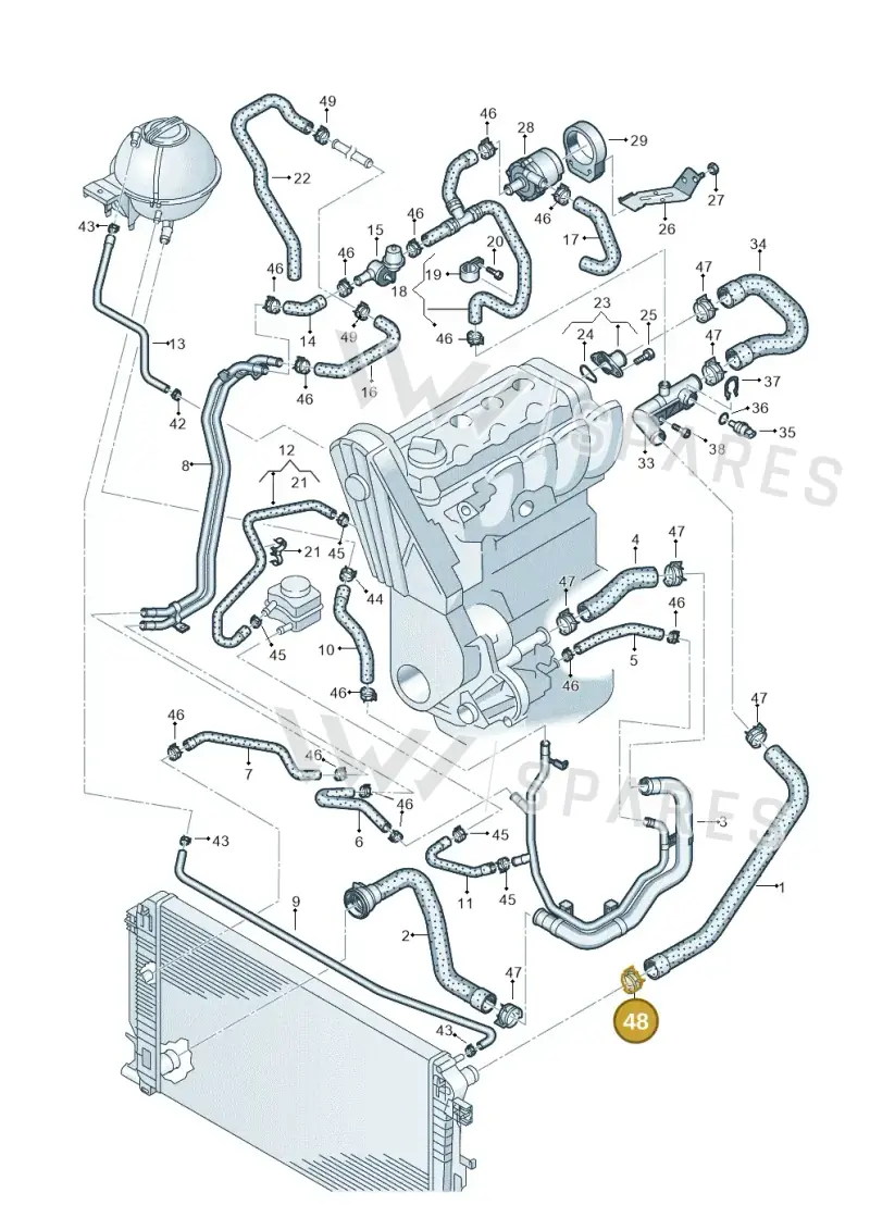 06F145917 — Volkswagen Crafter 35 panel (2011-2016) diagram 483121200, position 48