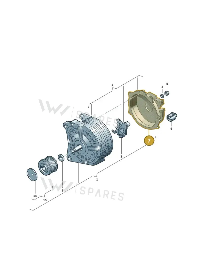 06F903193 — Volkswagen Tiguan 2.0 4Motion (2017-2024) diagram 2gm903000, position 7
