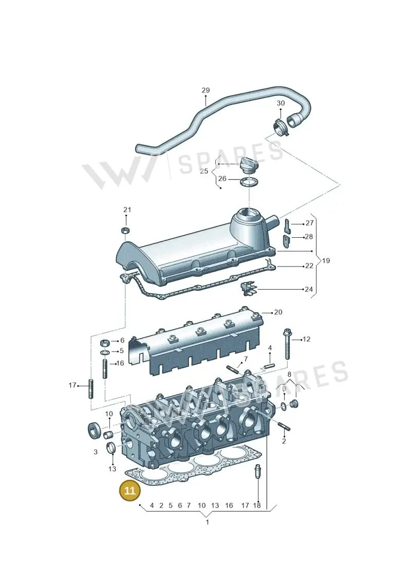 06G103383A — Volkswagen Sharan (2008-2010) diagram 244103300, position 11