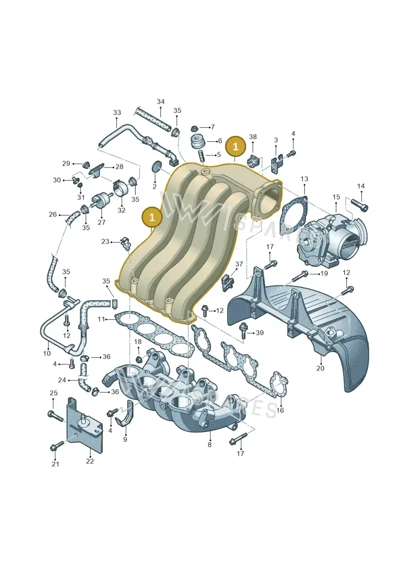 06G133201J — SEAT Ibiza (2012-) diagram 194133270, position 1