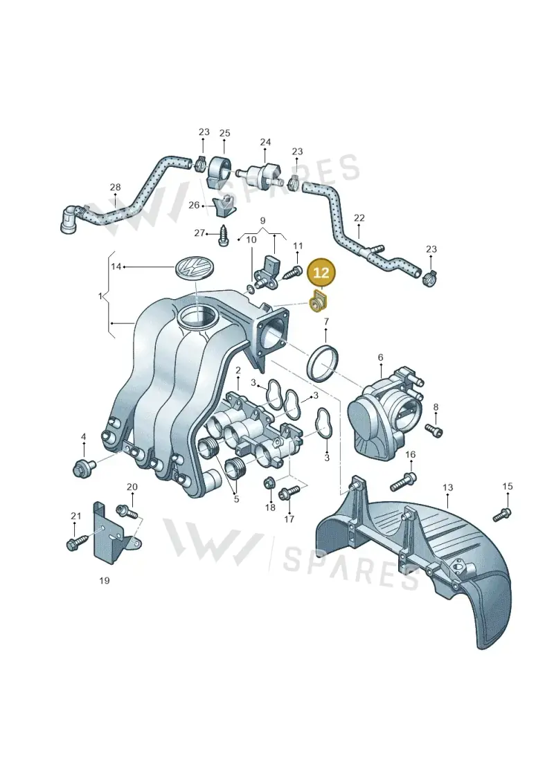 06G133459 — Volkswagen Caddy Maxi Kombi (2010-2015) diagram 477133350, position 12
