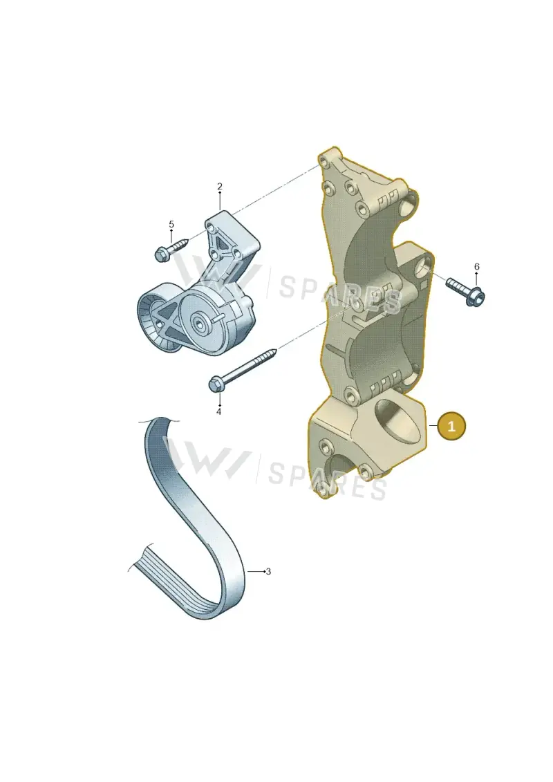 06G903141B — Volkswagen Jetta 2.0 (2015-2015) diagram 194903200, position 1