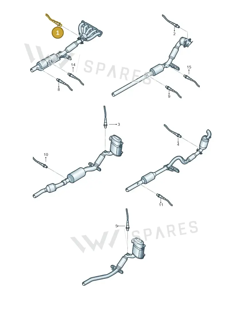 06G906262F — Volkswagen Jetta (2010-2014) diagram 715906100, position 1