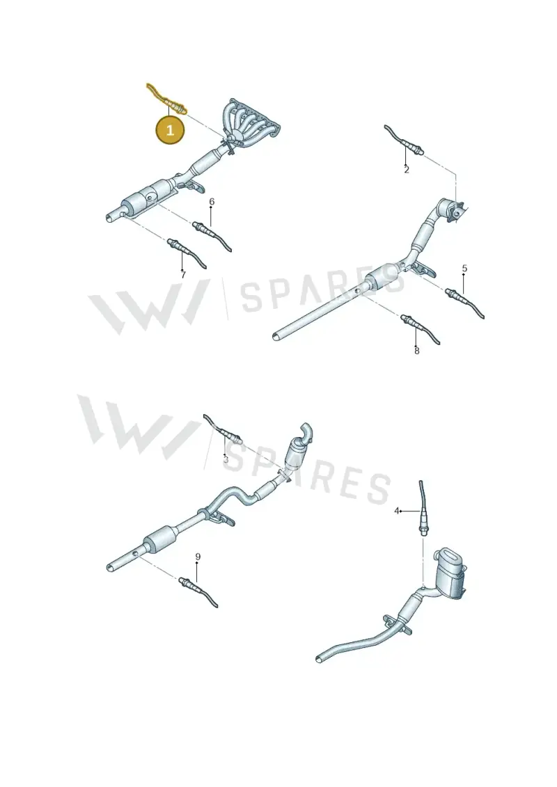 06G906262F — Volkswagen Jetta (2014-2017) diagram 789906100, position 1