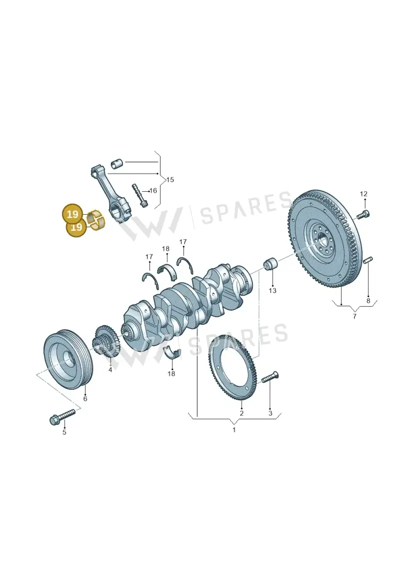 06H105701RGLB — Volkswagen Caravelle (2015-2019) diagram 861105200, position 19