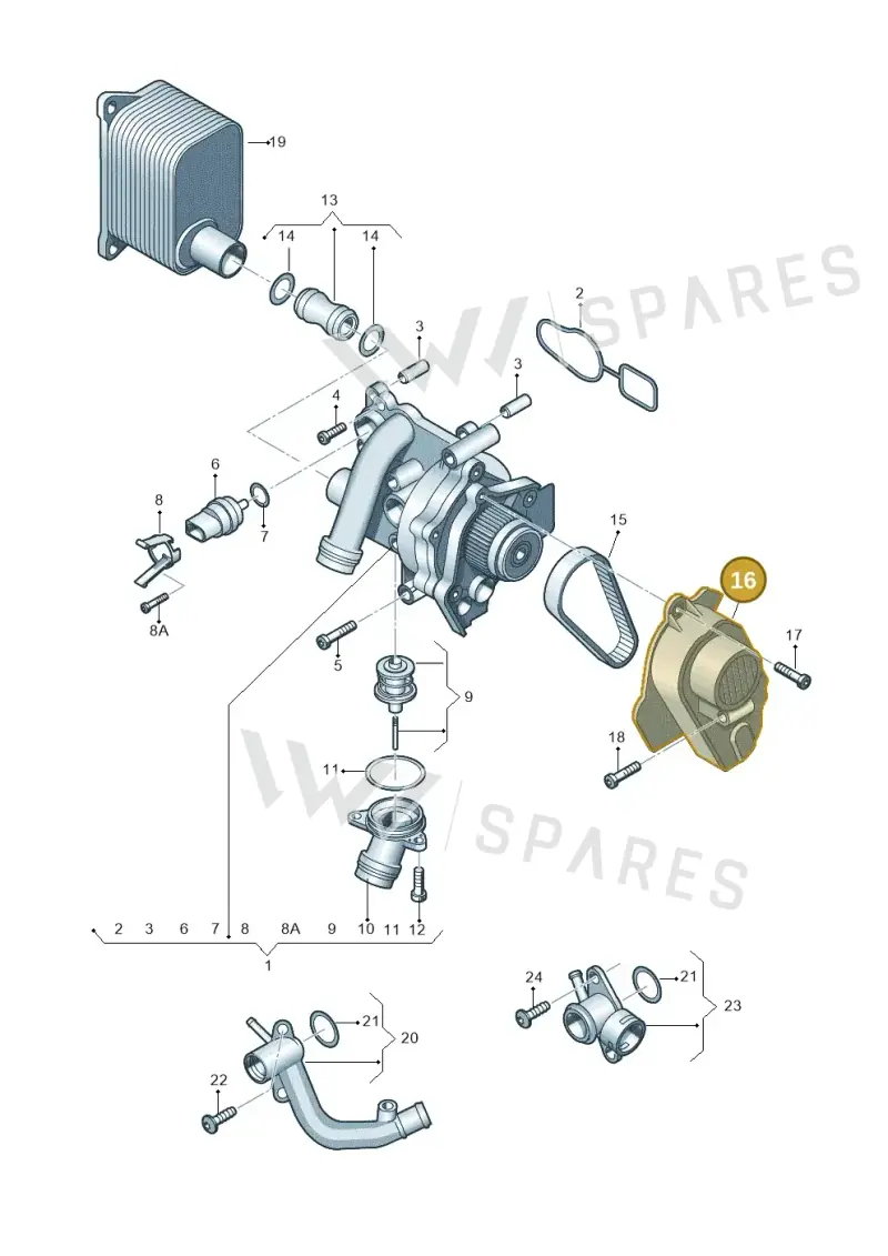 06H109121G — Volkswagen New beetle (2011-2016) diagram 649121030, position 16