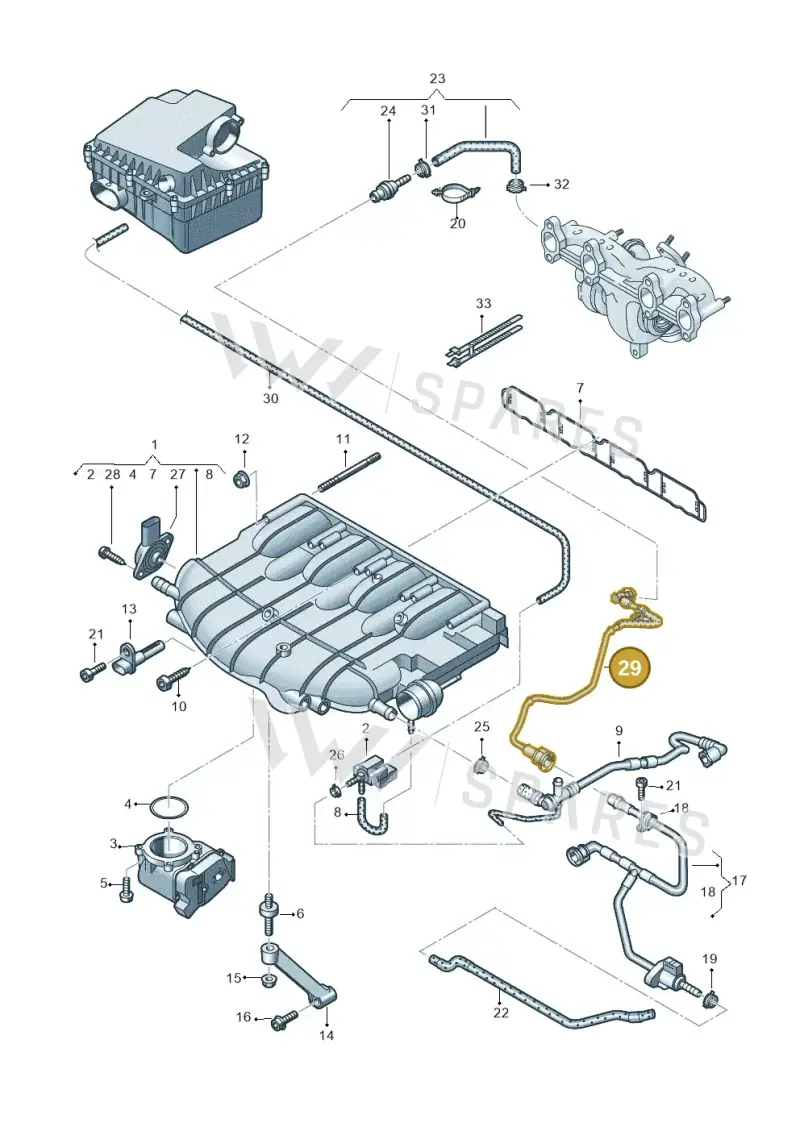 06H133518AK — Volkswagen Amarok twin cab (2016-2022) diagram 894133300, position 29