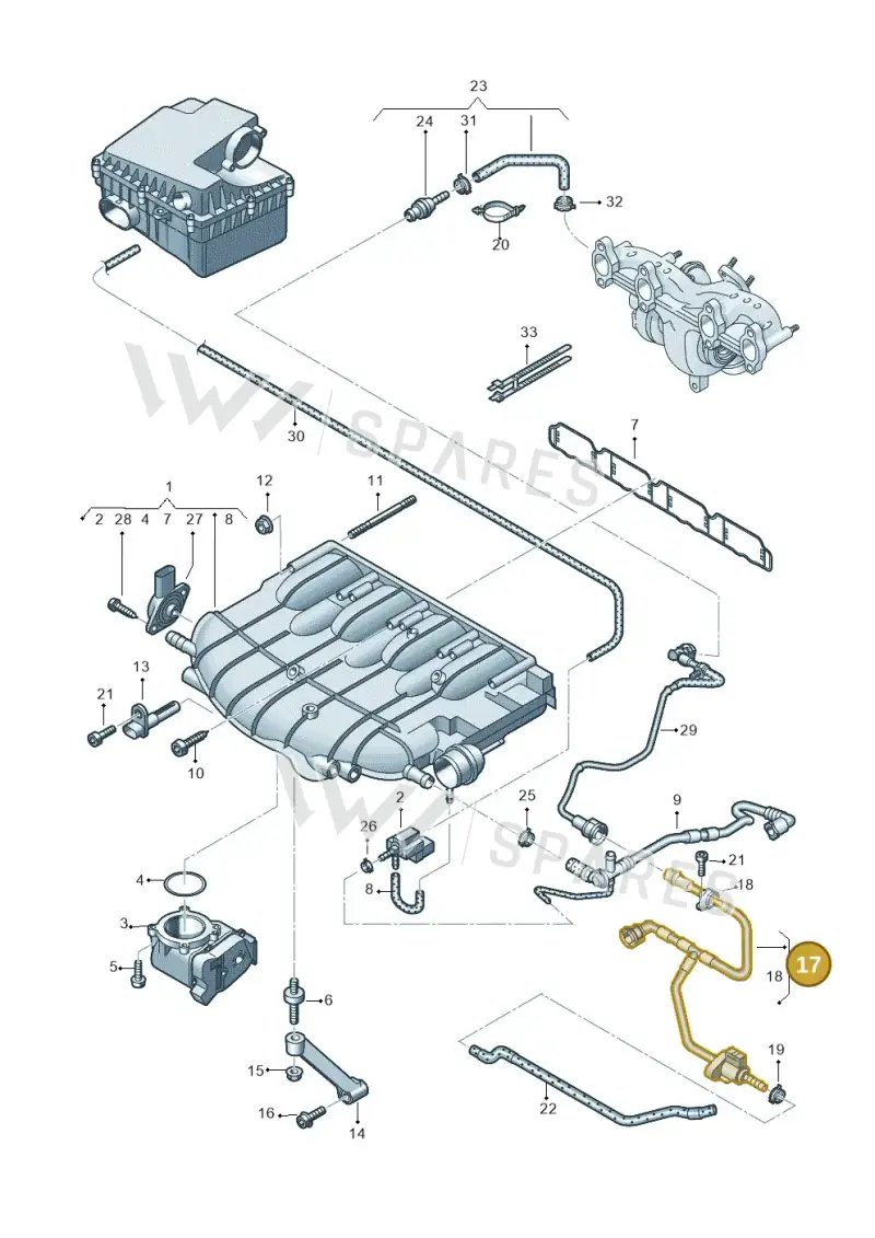 06H133781CK — Volkswagen Amarok twin cab (2016-2022) diagram 894133300, position 17