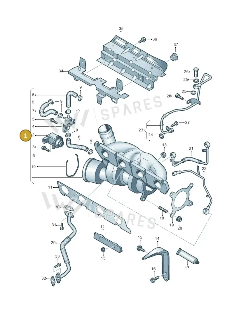 06J145713F — Volkswagen New beetle (2011-2016) diagram 634145550, position 1