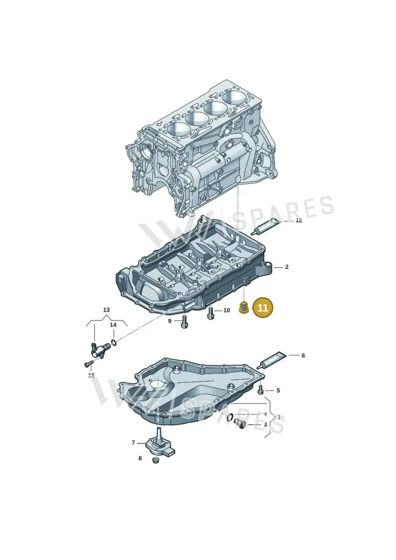 06K103035 — Volkswagen Passat estate (2023-) diagram 5h0103015, position 11