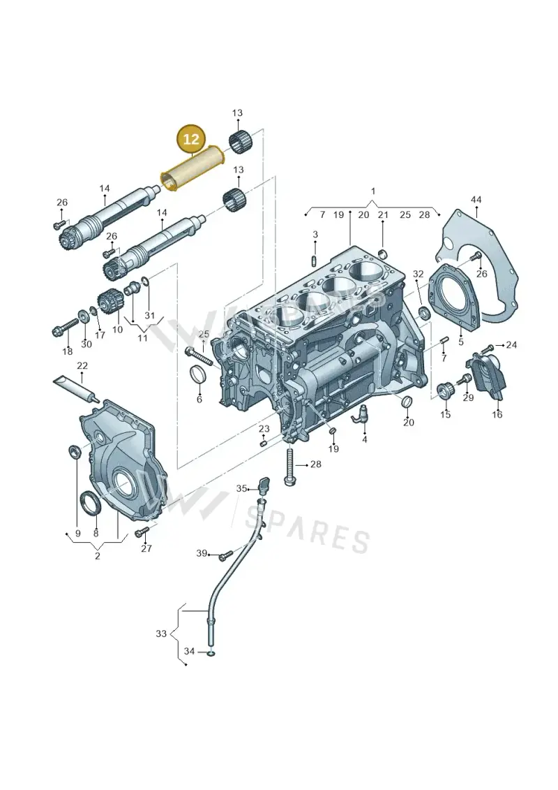 06K103199L — Volkswagen Multivan (2021-) diagram 746103100, position 12
