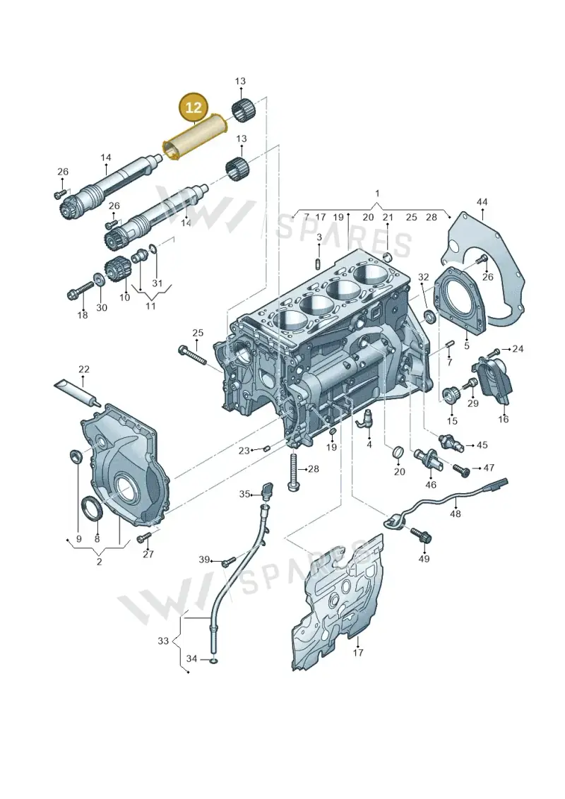 06K103199T — Volkswagen Atlas Cross Sport (2023-) diagram 849103016, position 12