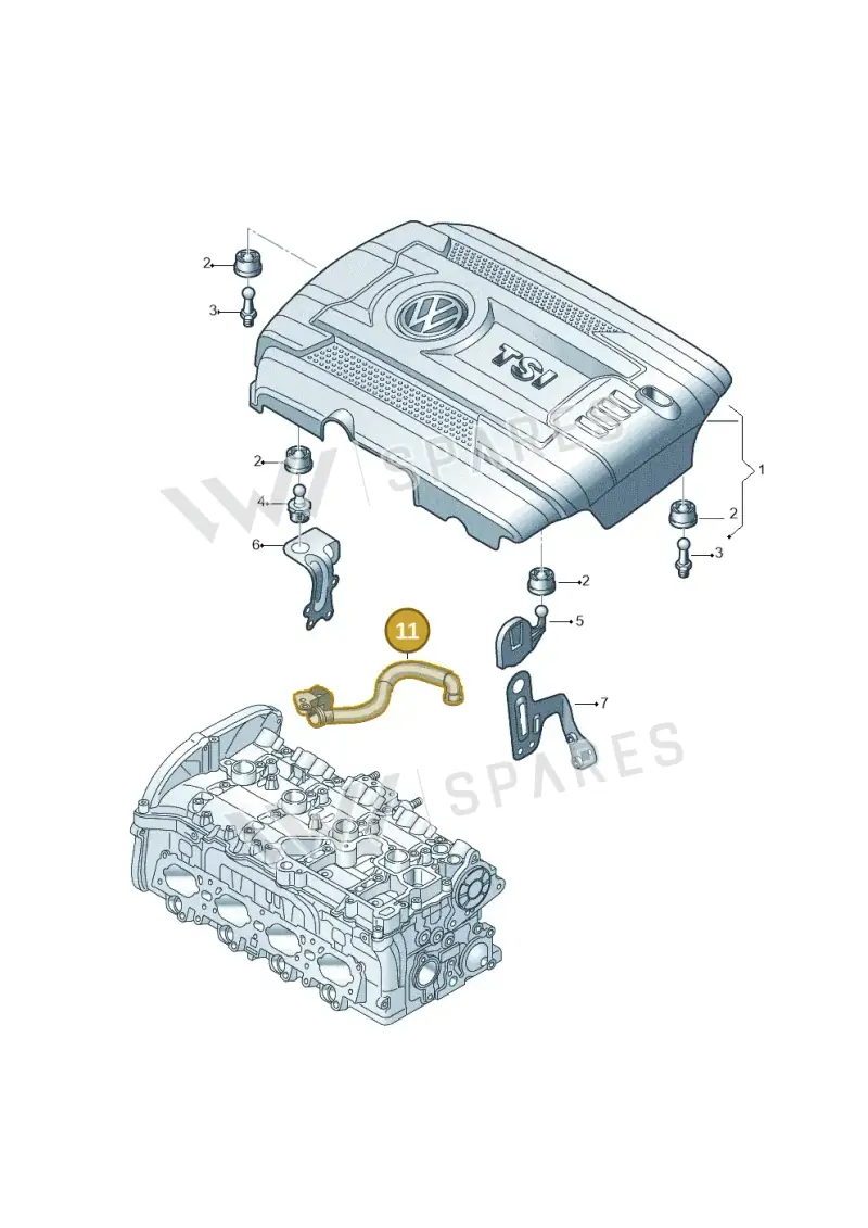 06K103213AD — Volkswagen Tiguan 2.0 (2023-) diagram 827103810, position 11