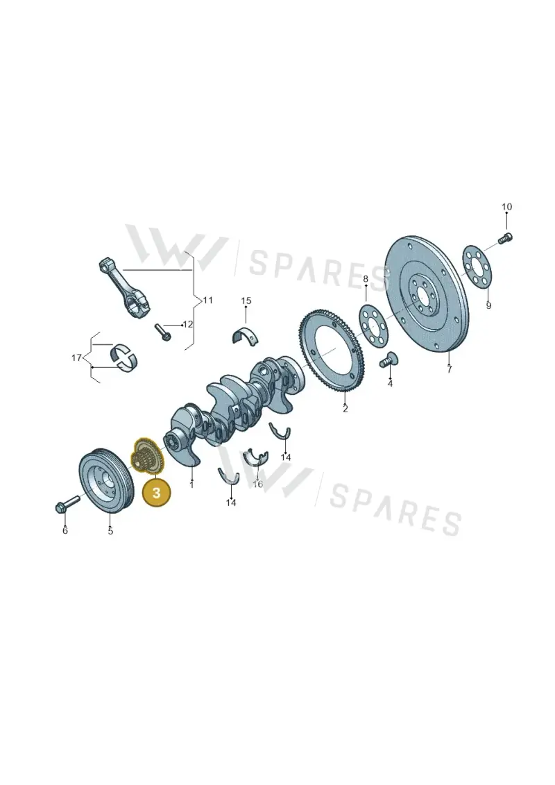 06K105209C — Volkswagen Atlas Cross Sport (2023-) diagram 833105080, position 3