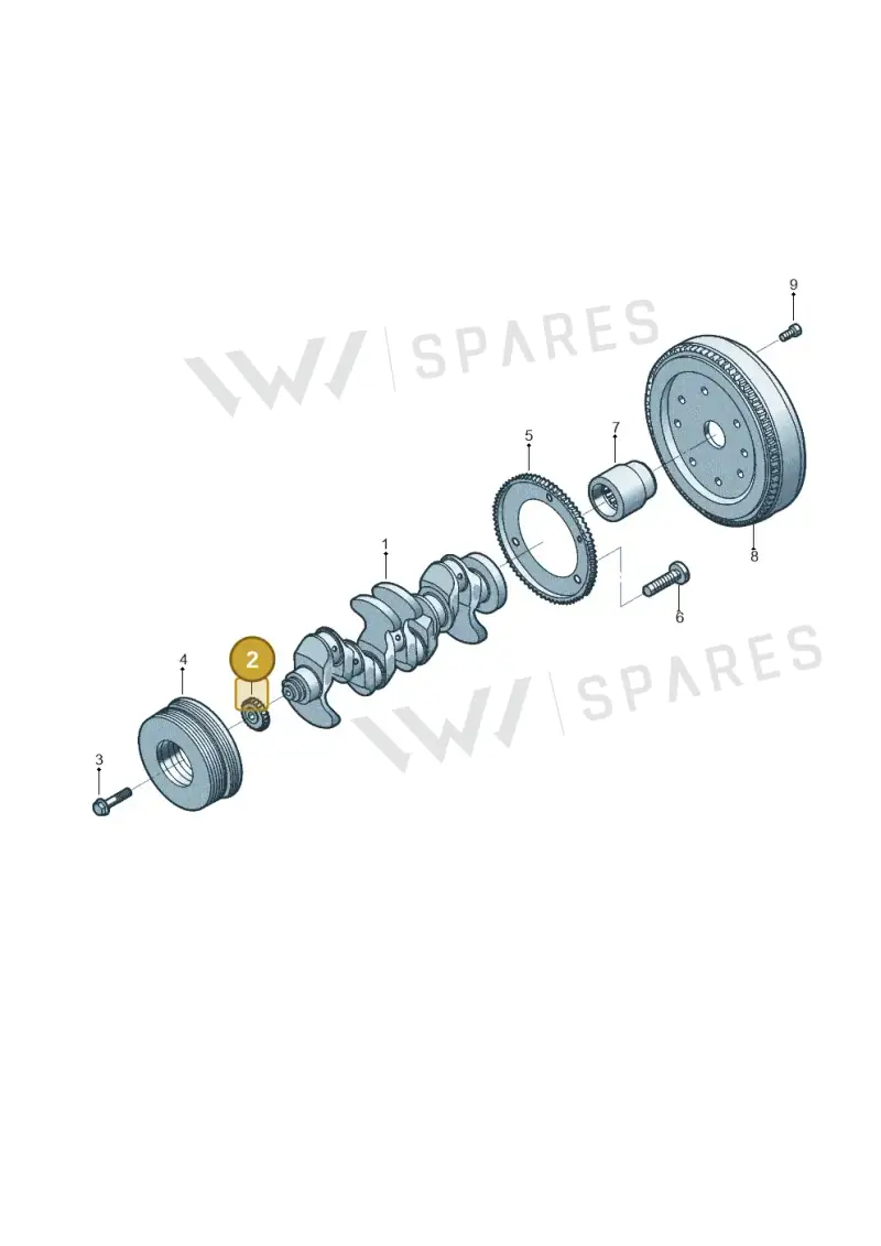 06K105209J — Volkswagen Tiguan 2.0 4Motion (2017-2024) diagram 431105932, position 2
