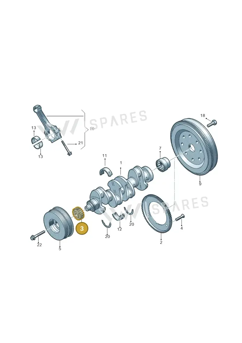 06K105209 — Volkswagen Tiguan 2.0 4Motion (2017-2024) diagram 746105150, position 3