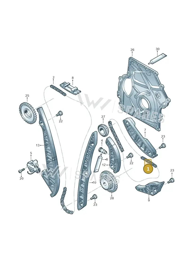 06K109158AM — Volkswagen Beetle (2016-2019) diagram 412109590, position 1