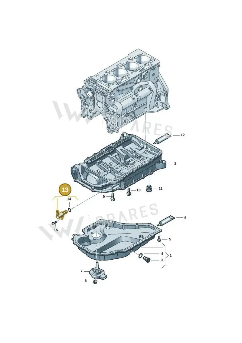 06K115243L — Volkswagen Passat estate (2023-) diagram 5h0103015, position 13
