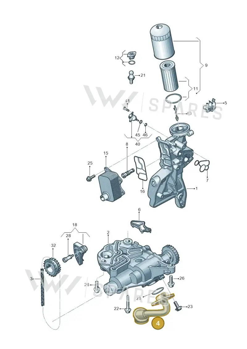 06K115251AD — Volkswagen Passat estate (2023-) diagram 827115100, position 4