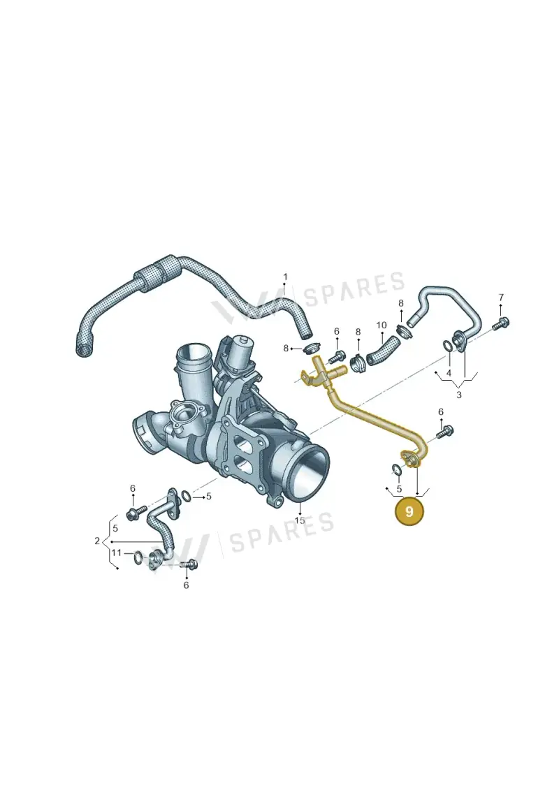 06K121065P — Volkswagen New beetle (2011-2016) diagram 868121480, position 9
