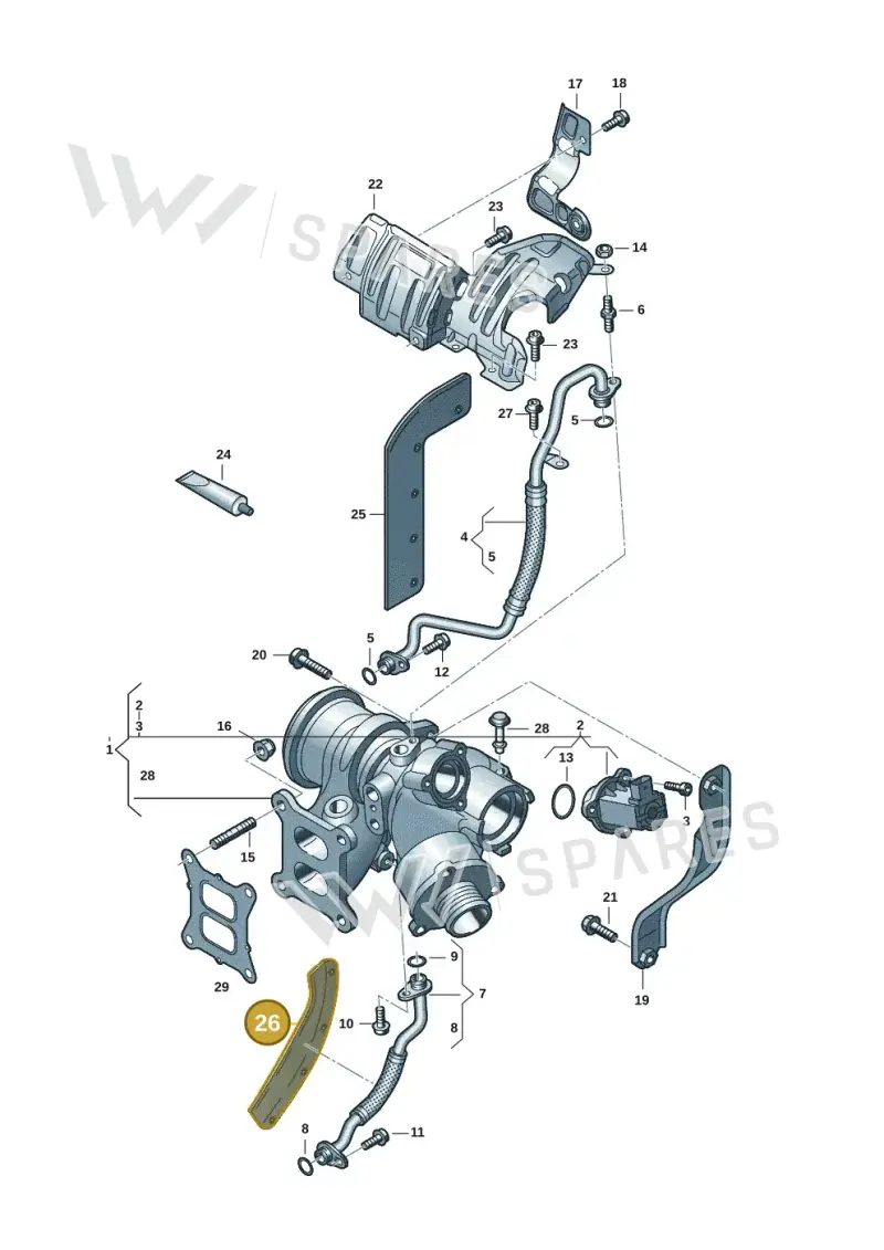 06K133833AP — Volkswagen Tiguan 2.0 (2023-) diagram 3cm145300, position 26