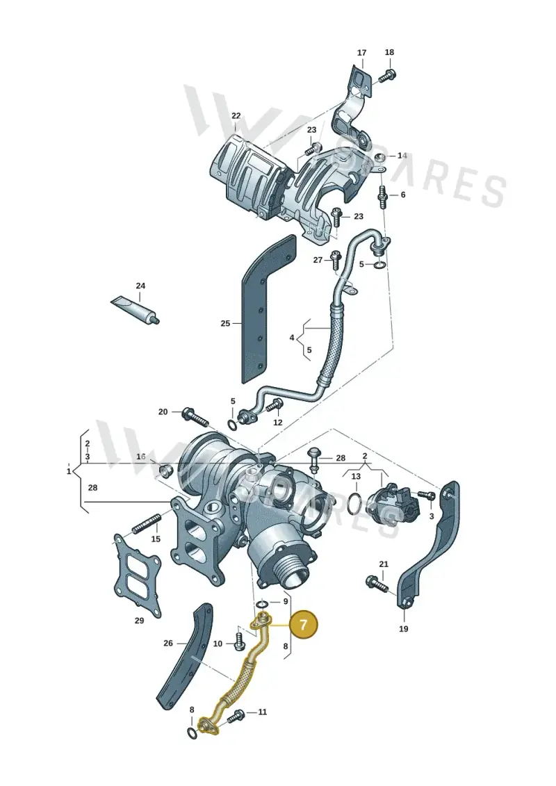 06K145735T — Volkswagen Tiguan 2.0 (2023-) diagram 3cm145300, position 7