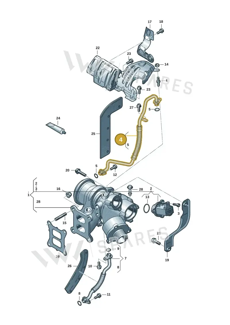 06K145778AS — Volkswagen Tiguan 2.0 (2023-) diagram 3cm145300, position 4