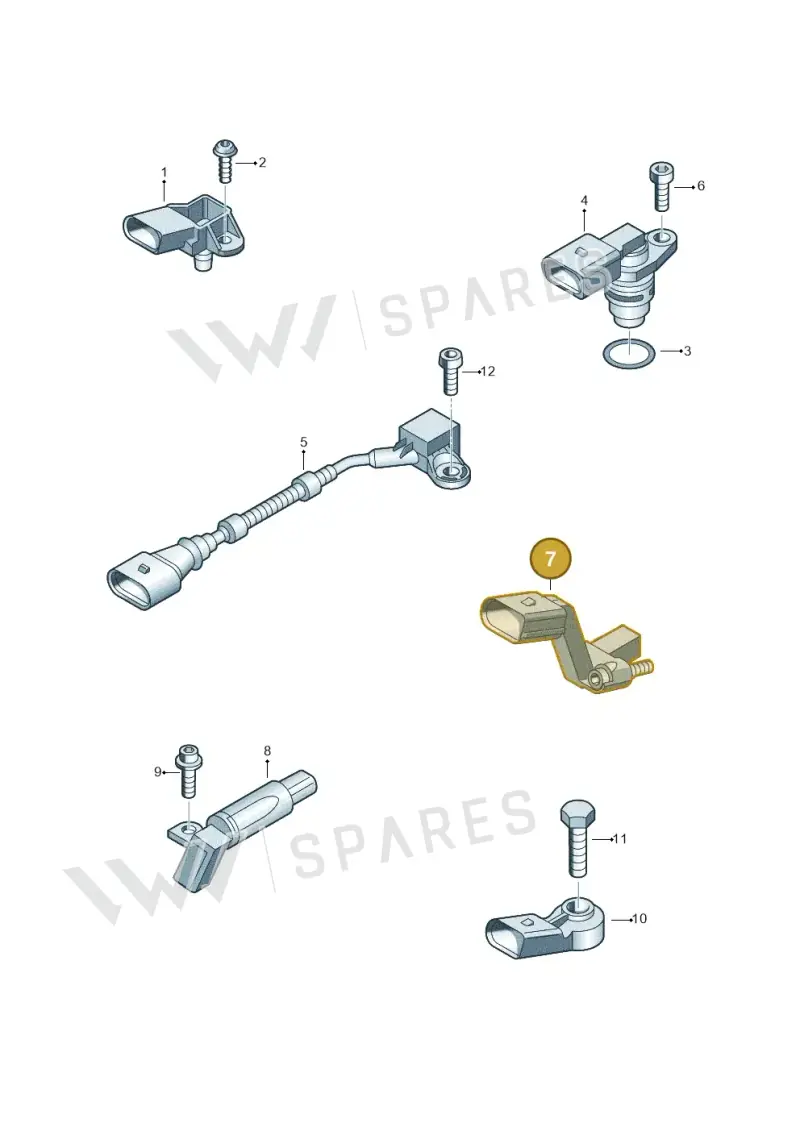 06K906433 — Volkswagen New beetle (2011-2016) diagram 672906000, position 7