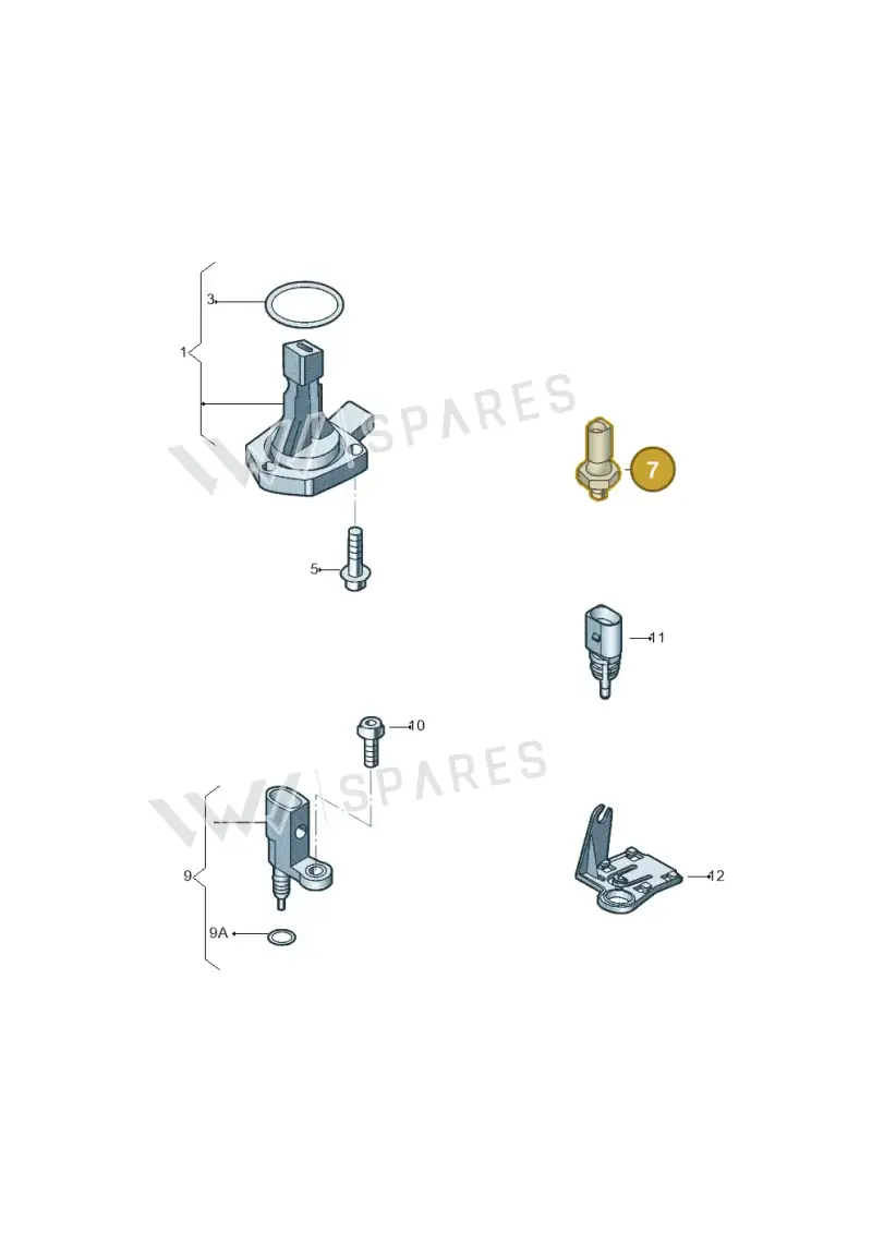 06K919081B — Volkswagen Beetle (2016-2019) diagram 789919040, position 7