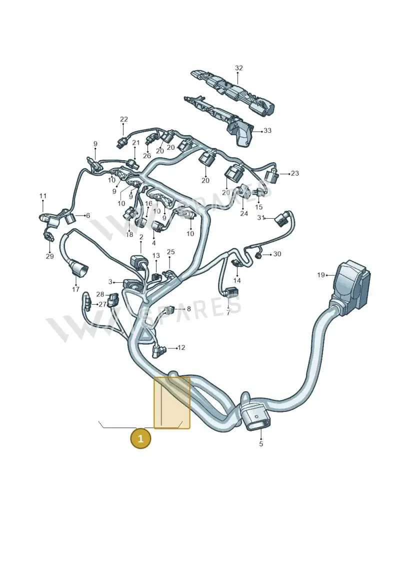06K972627GE — Volkswagen Tiguan 2.0 4Motion (2017-2024) diagram 833971060, position 1