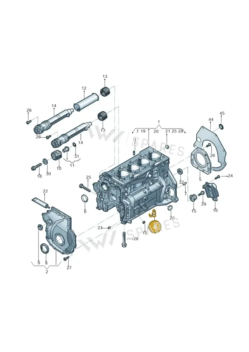 06L103154L — Volkswagen Tiguan 2.0 4Motion (2017-2024) diagram 431103019, position 4
